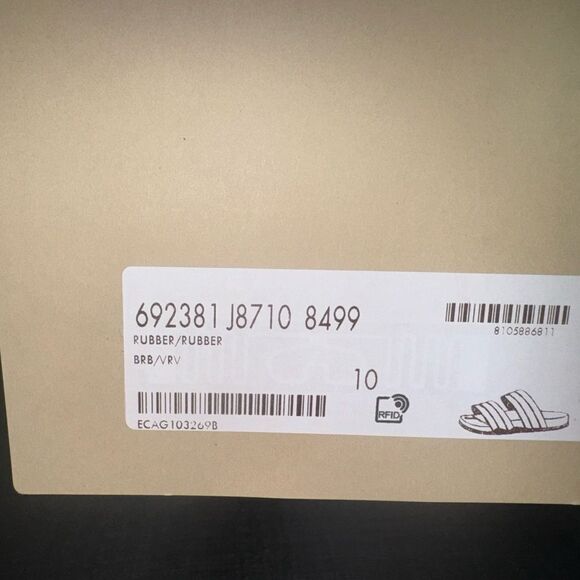 Men’s Gucci Rubber Double Strap Sandal Slide - Picture 5 of 7